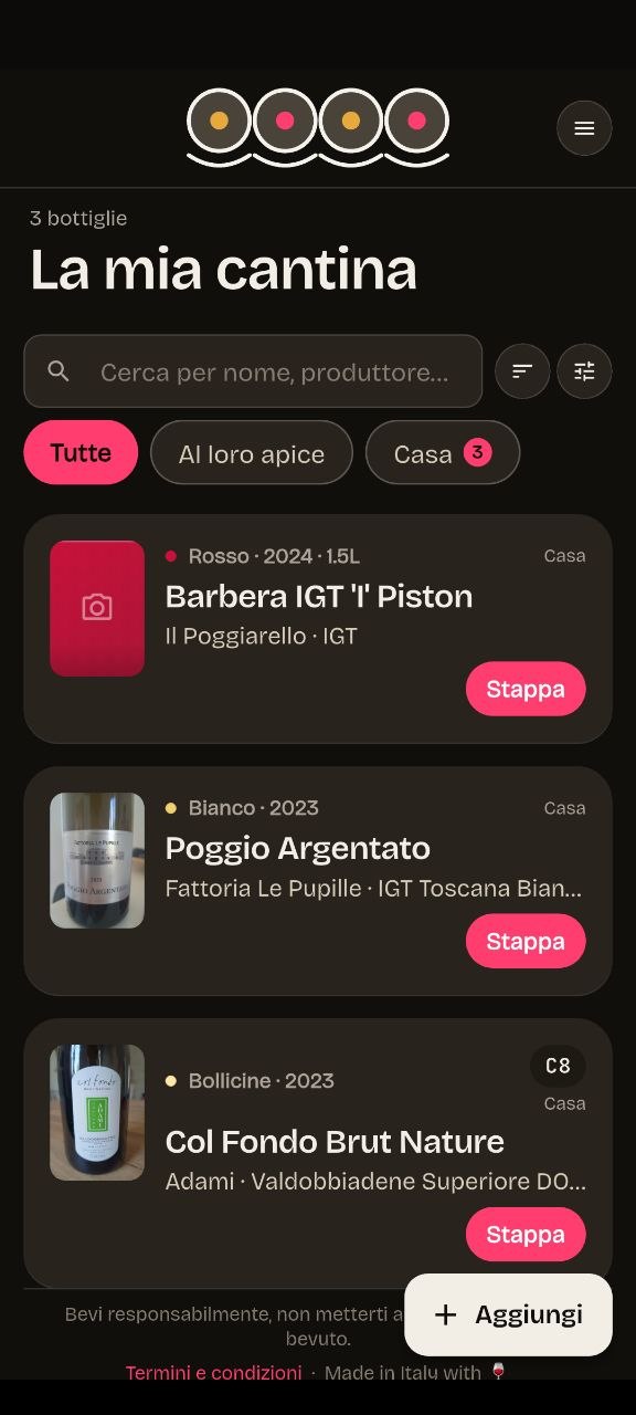 La tua cantina, sempre in ordine