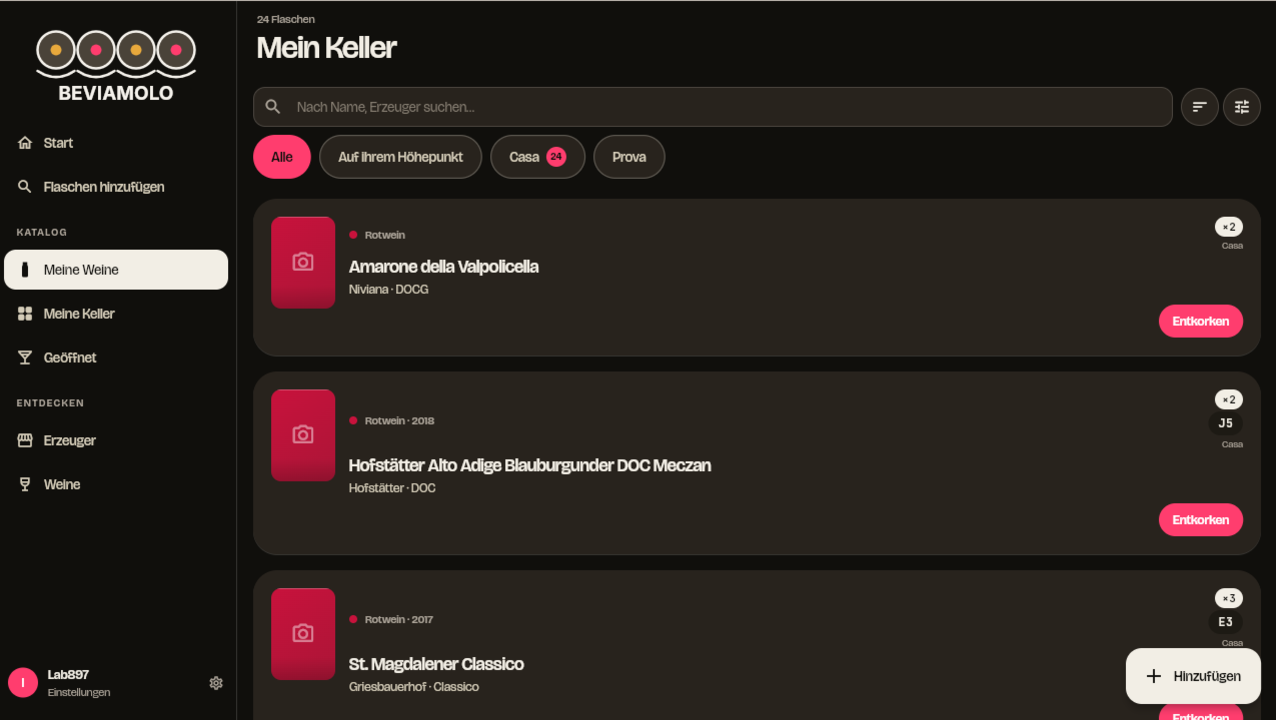 Ihr Keller, immer geordnet