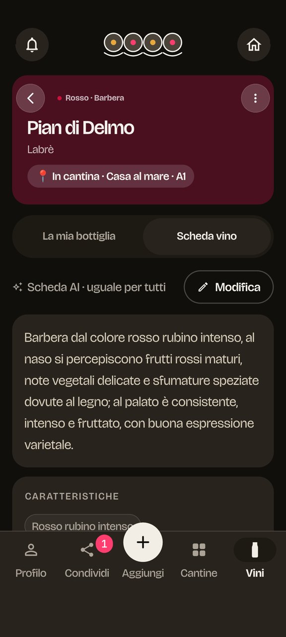 Scheda tecnica generata dall’AI