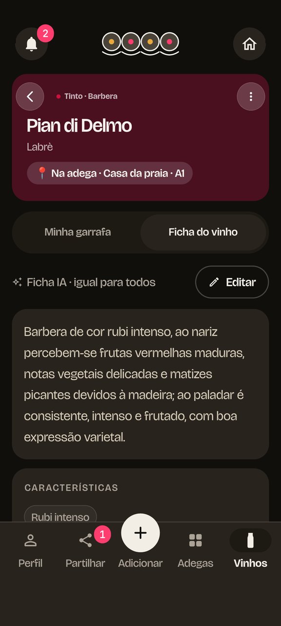 Ficha técnica gerada pela IA